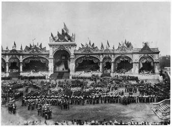 Feast at Brussels to celebrate the 25th anniversary of the reign of Leopold I